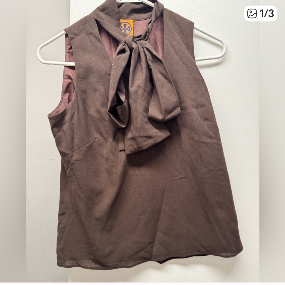 Tory Burch Chocolate Brown Pullover - image 4